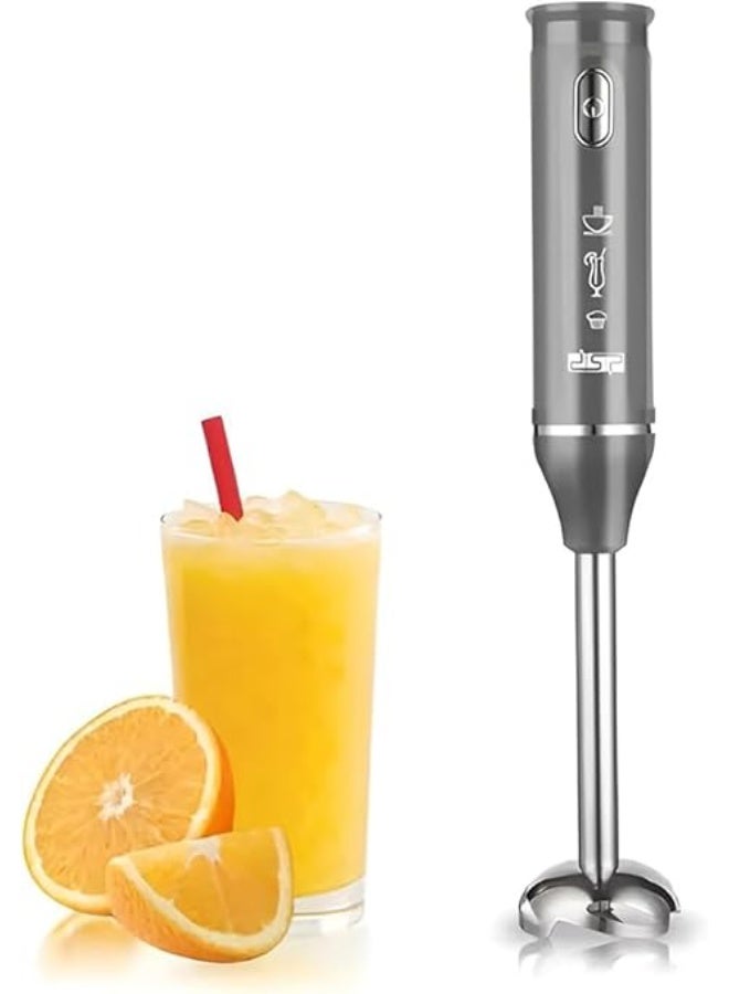 DSP Hand Blender 200W with Full Copper Motor - Stainless Steel Blades & Detachable Parts for Easy Cleaning - Single Speed Operation - Ideal for Smooth Blending, KM1094 - Image 1